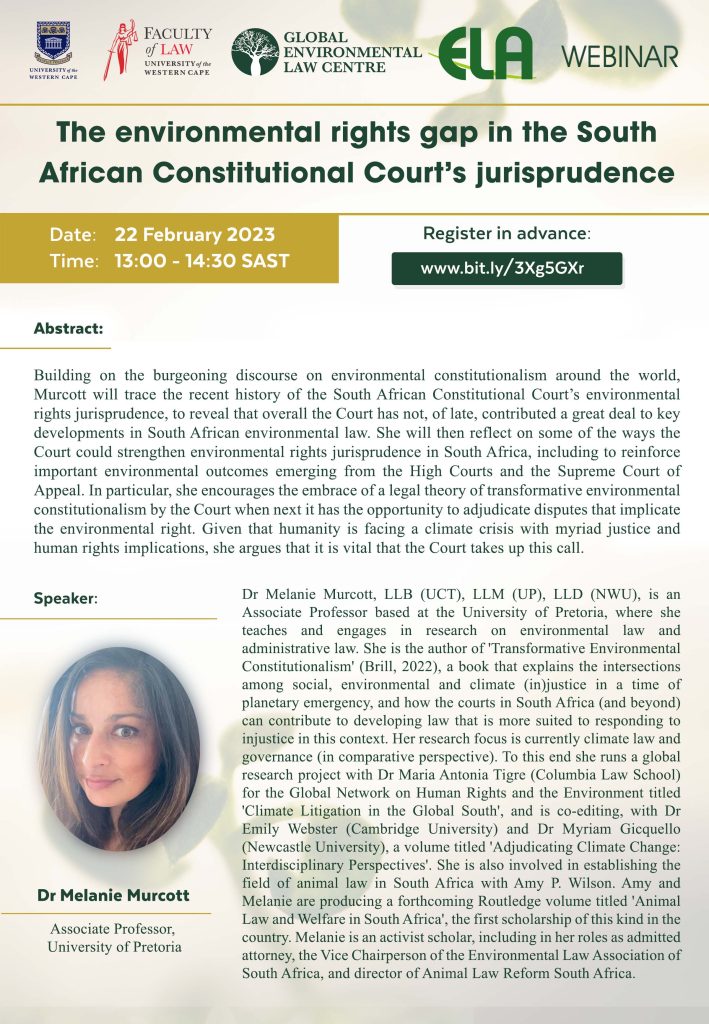 The environmental rights gap in the South African Constitutional Court ...